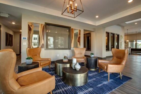 Come in and relax in our lobby before touring your new home.